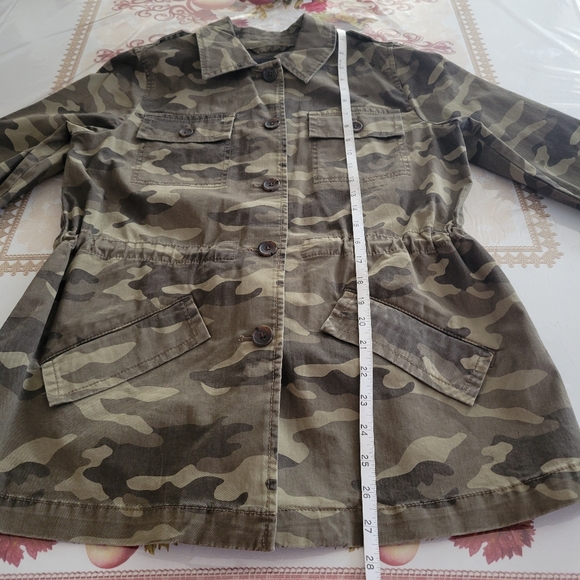 Banana Republic Utility Jacket Womens Size Small Camouflage Button Up Blazer - Picture 9 of 14